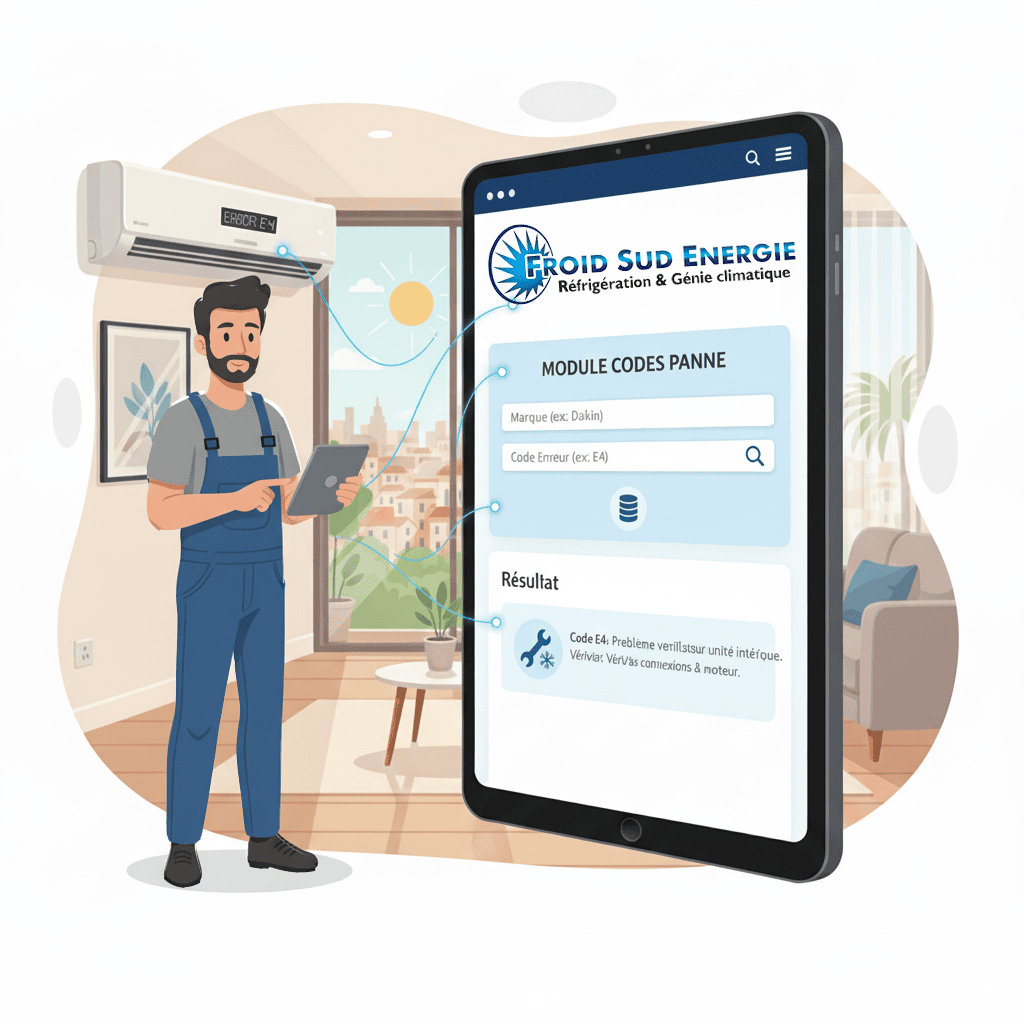 Trouver la cause de la panne de votre clim Codes panne climatisation & Pompes a chaleurs